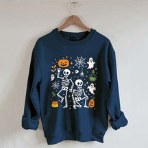 Slightly Subtle FDT Halloween Skeleton Sweatshirt