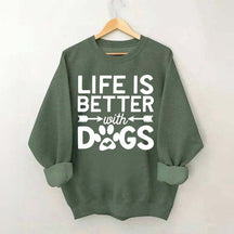 Life Is Better With Dogs Heavy Blend Sweatshirt