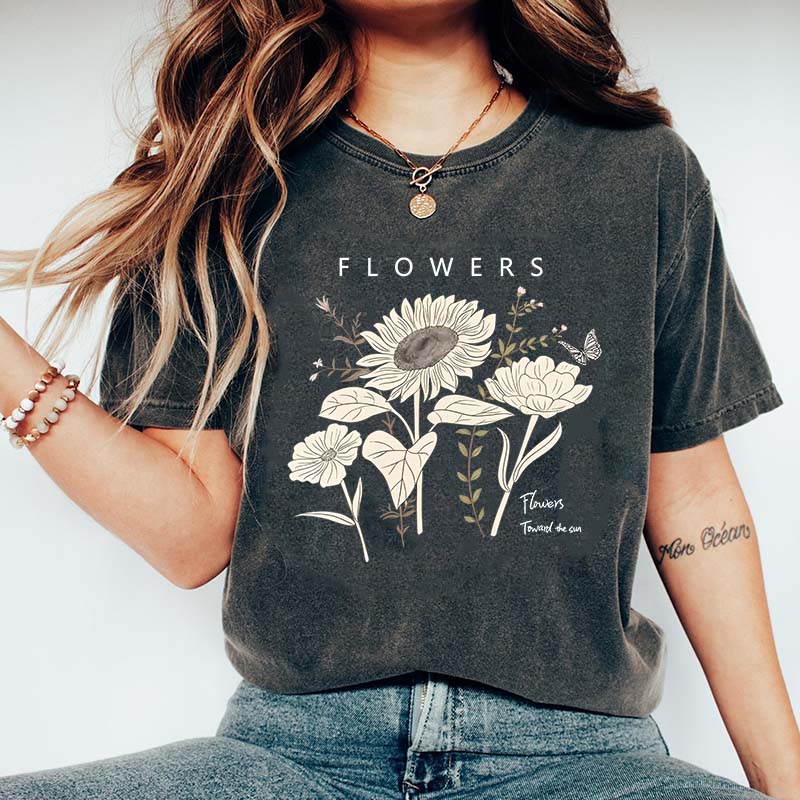 Flowers Toward The Sun T-Shirt