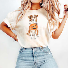 Comfort Colors Halloween Dog Australian Shepherd T-Shirt
