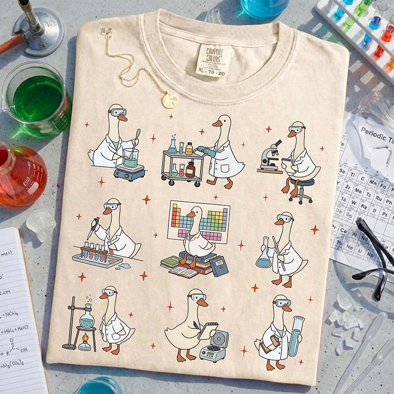 Funny Lab Technician Silly Goose Chemistry T-Shirt