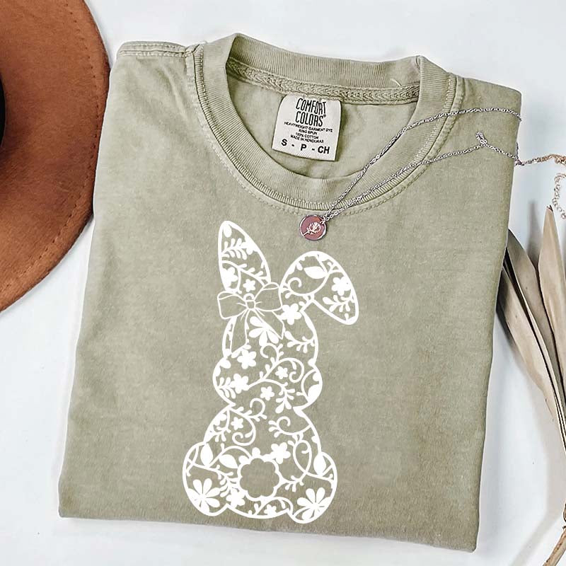 Lace Bunny Coquette Bow T-Shirt