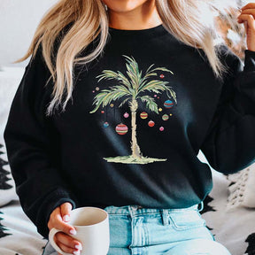 Christmas Palm Tree Tropical Xmas Sweatshirt