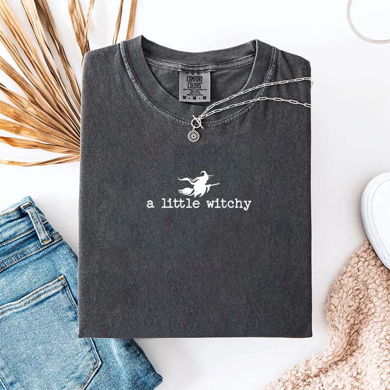 Cute Halloween A Little Witchy T-Shirt