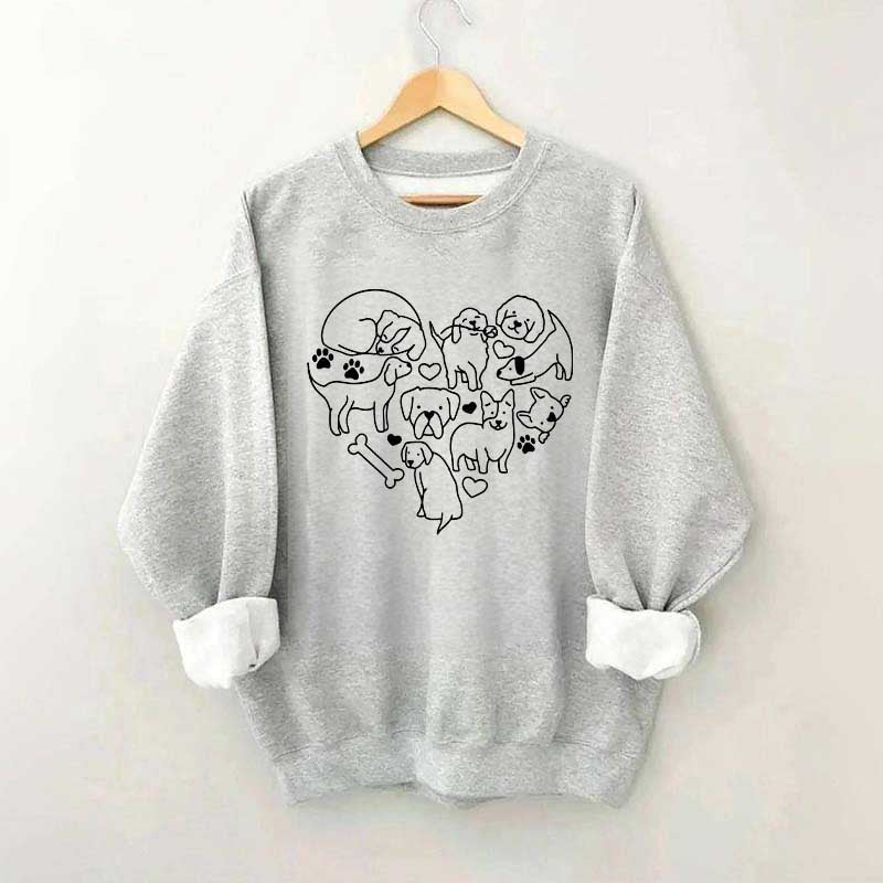 Dog Heart Lover Sweatshirt