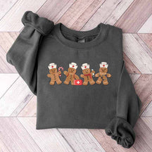 Gingerbread Christmas Nurse Sweatshirt