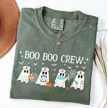 Halloween Nurse Boo Boo Crew T-Shirt