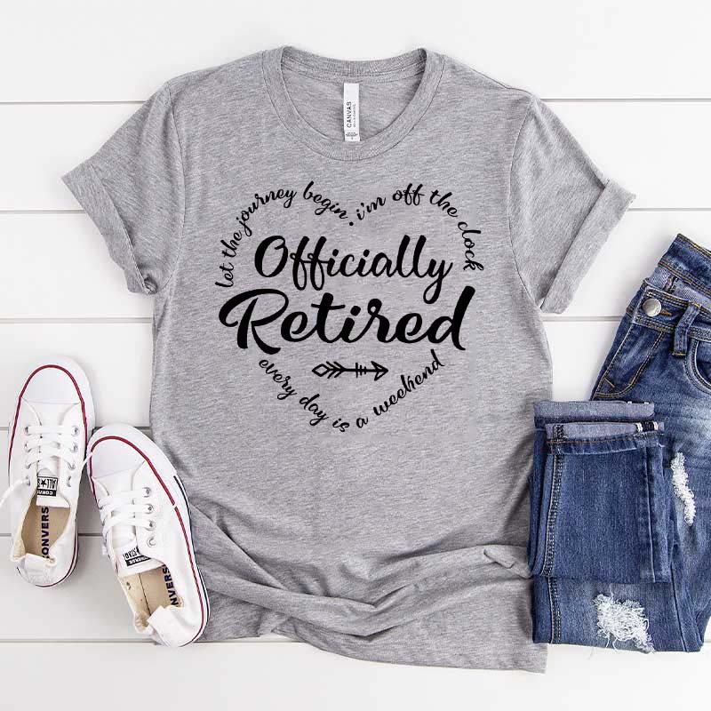 Cute Officially Retired Retirement T-Shirt