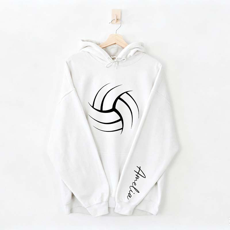 Personalized Volleyball Mom Name Hoodie