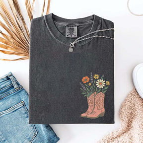Cowgirl Boots Wildflowers T-Shirt