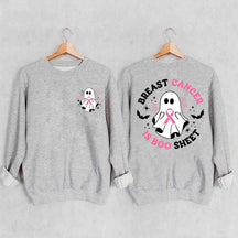 Ghost Ribbon Breast Cancer Is Boo Sheet Sweatshirt