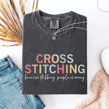 Cross Stitch Funny Crafting T-Shirt