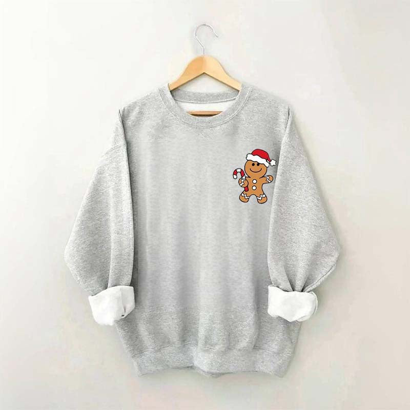 Women's Christmas Gingerbread Man Sweatshirt