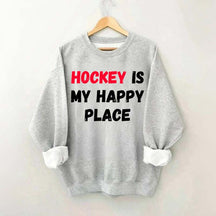 Hockey Is My Happy Place Sweatshirt