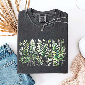 Botanical Fern Leaves Green Foliage T-Shirt