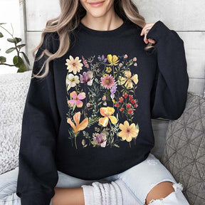 Mountain Meadow Pressed Flowers Sweatshirt