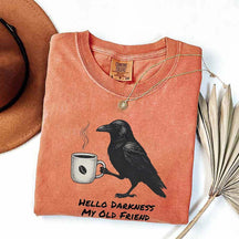 Raven Crow Hello Darkness T-Shirt