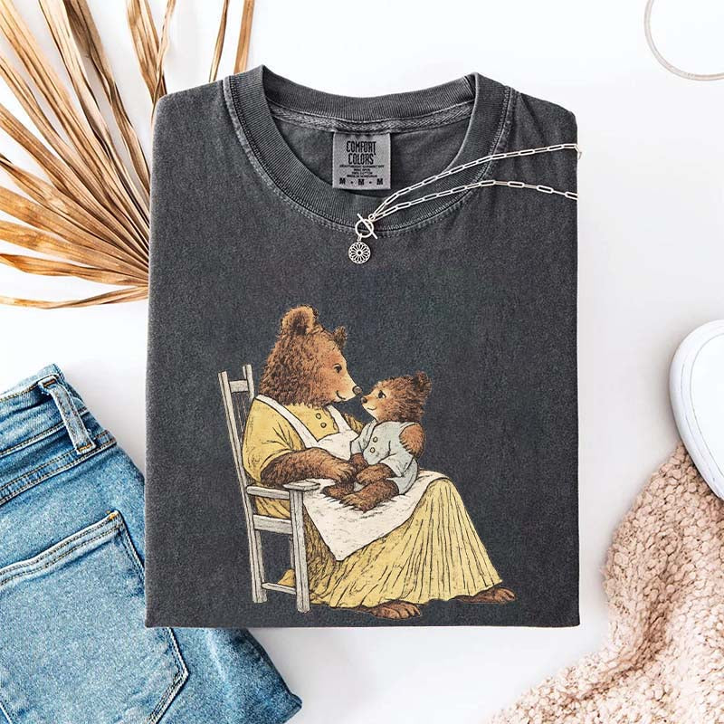 Vintage Storybook Bear Cub T-Shirt