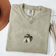 Funny Leaf Me Alone Monstera T-Shirt