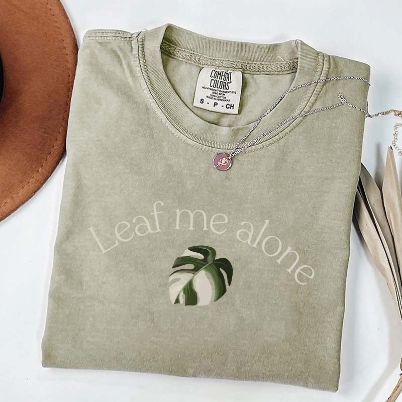 Funny Leaf Me Alone Monstera T-Shirt