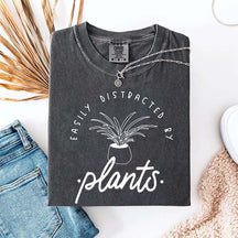 Simple Easily Distracted by Plants T-Shirt