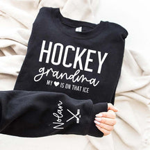Custom Ice Hockey Grandma Sweatshirt