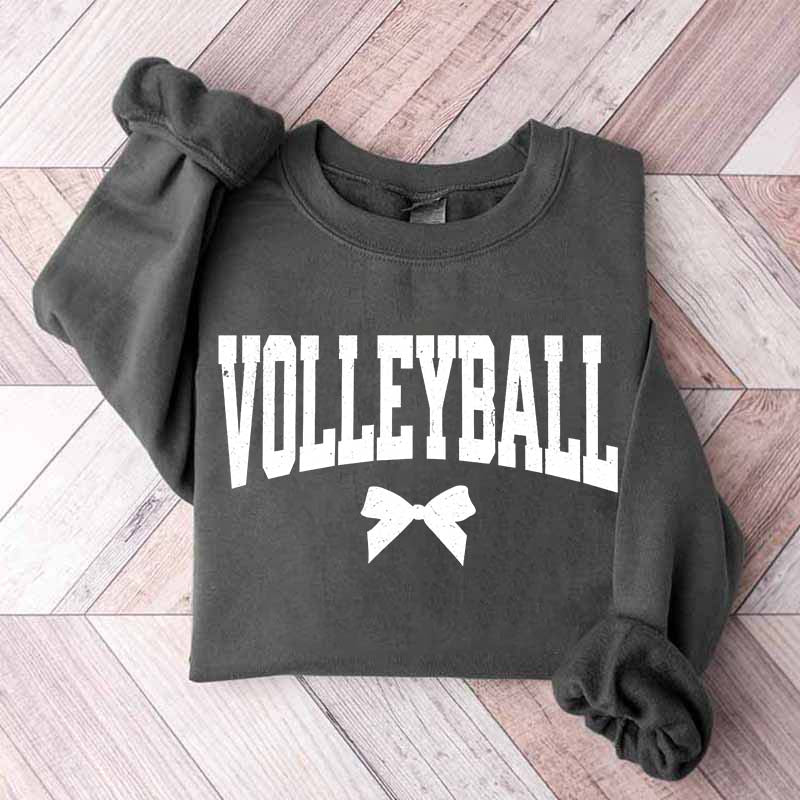 Volleyball Mom Bow Sweatshirt