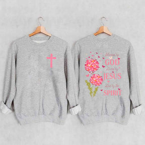 Blessed By God Loved By Jesus Led By The Spirit Sweatshirt
