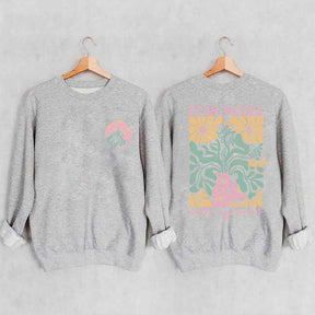 It is Well  Floral Boho Bible Verse Top Sweatshirt