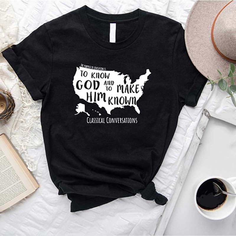 Classical Conversations To Know God and Make Him Known USA T-Shirt