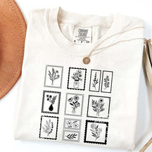 Comfort Colors Vintage Minimal Floral T-Shirt