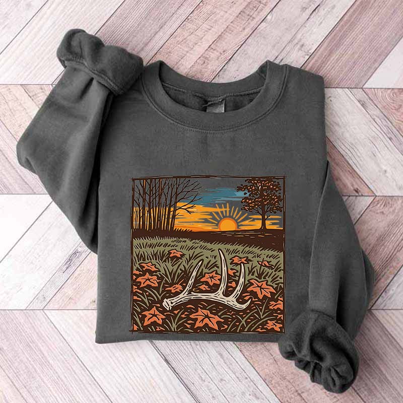 Nature Scene Hunting Season Sweatshirt