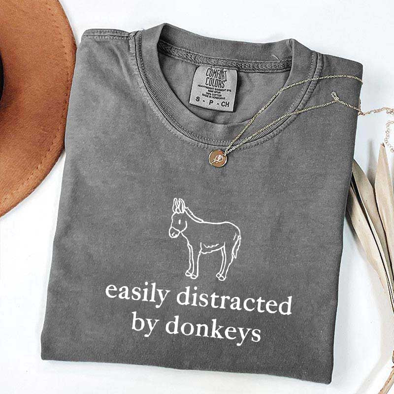 Easily Distracted by Donkeys T-Shirt