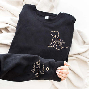 Personalized Pet Name Dog Mom Sweatshirt