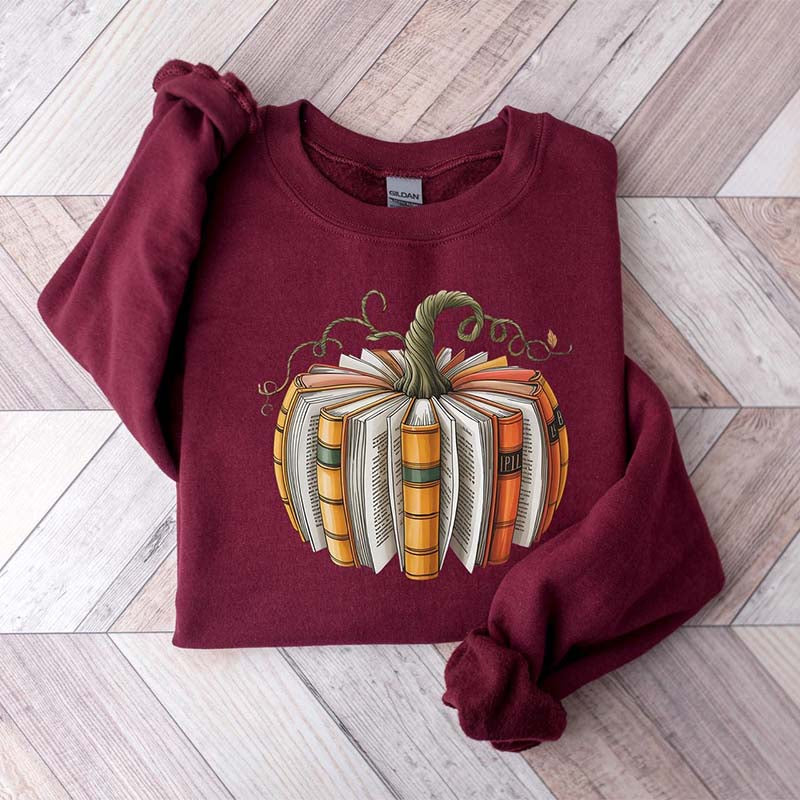 Fall Book Pumpkin Sweatshirt