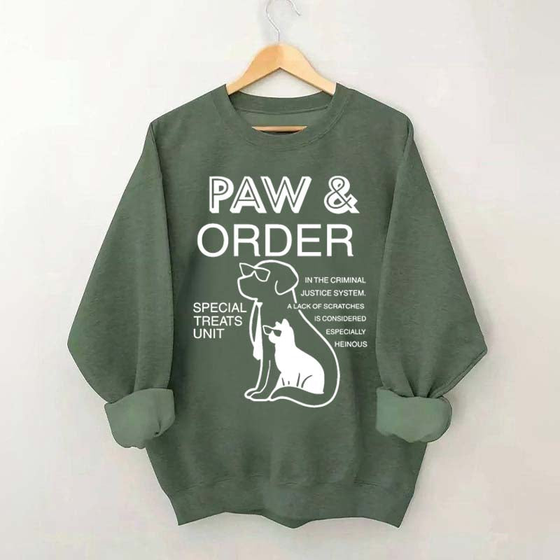 Paw And Order Fur Mama Sweatshirt