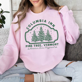 Columbia Inn Pine Tree Vermont Christmas Sweatshirt