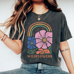 Retro Garden Flowers Blossom T-Shirt