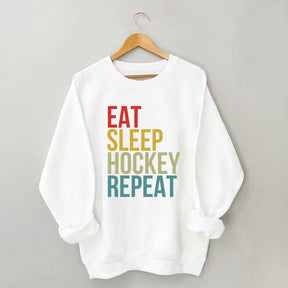 Eat Sleep Hockey Repeat Sweatshirt