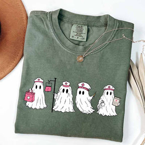 Ghost Nurse Halloween Spooky T-Shirt