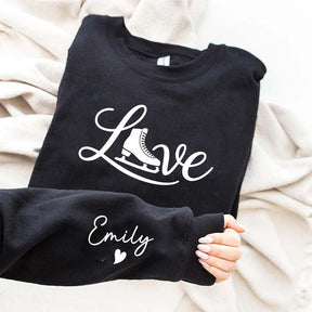 Custom Ice Skating Name Sweatshirt