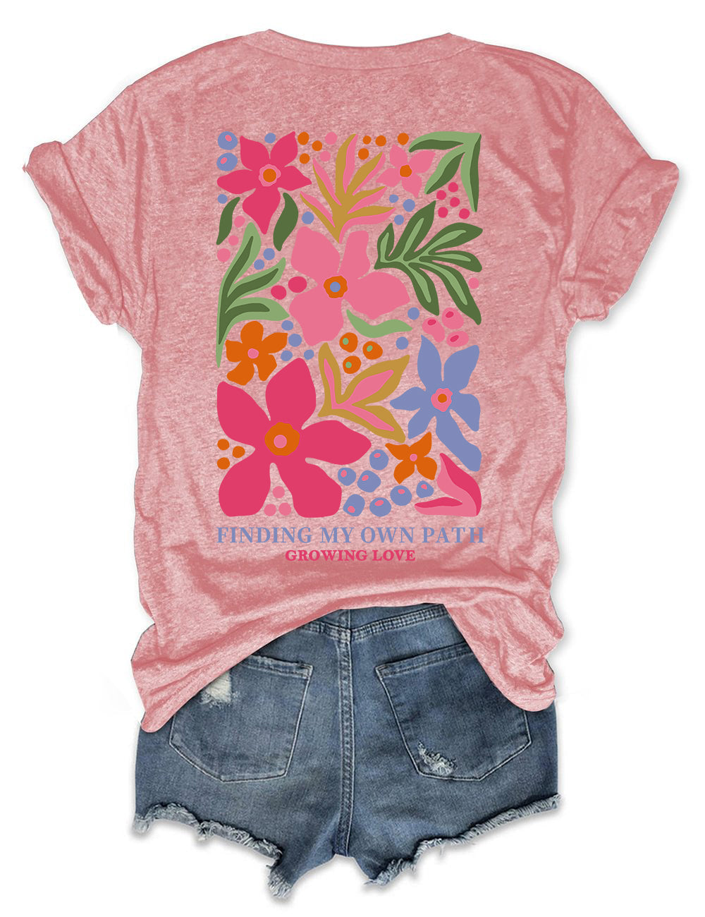 Finding My Own Path Flowers T-Shirt