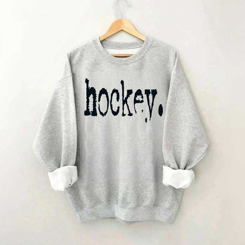 Hockey Typography Sweatshirt