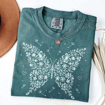 Floral Butterfly Dandelion Wildflower T-Shirt