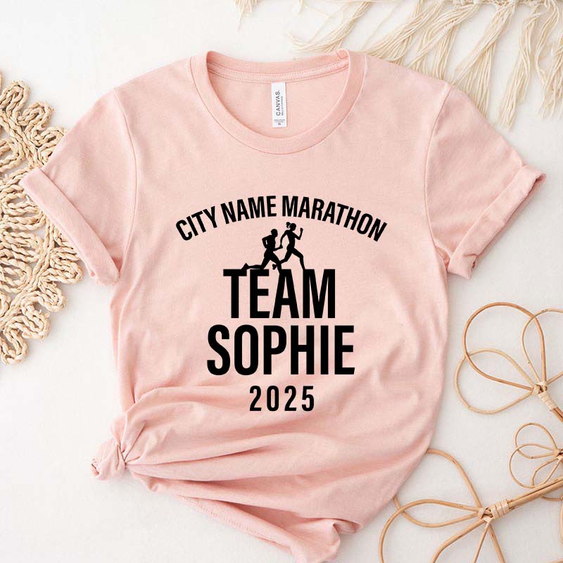 Custom Family Matching Runner's Race Team T-Shirt