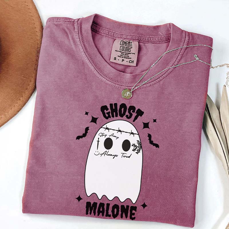 Ghost Malone Funny Halloween T-Shirt