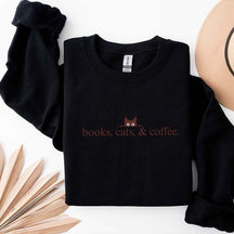Books Cats & Coffee Sweatshirt