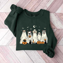Spooky Season Moon Ghost Dogs Sweatshirt