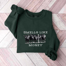 Smells Like Cattle Western Cow Sweatshirt