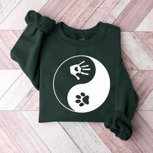 Yin and Yang Dog Paw Sweatshirt